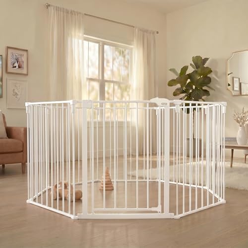 Regalo Safety 24"-192" Metal 2-in-1 Super Wide Baby Gate & Play Yard - Image 2