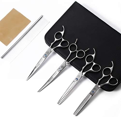 Moontay 7" Professional Dog Grooming Scissors Set of 5 - Image 3