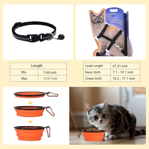 Cat Carrier with Litter Box, Cat Travel Carrier Soft Sided & Foldable Travel - Image 5