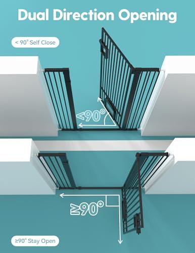 No Pawblems 55" Extra Tall Pet Gate - Image 6