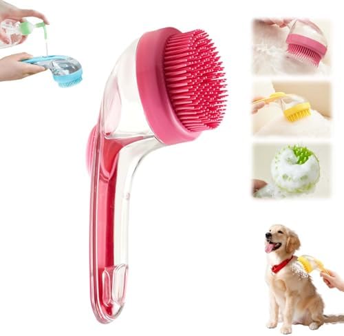 Pet Bath Brush, 2025 New 2 in 1 Dog Bath Brush by Yilia
