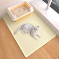 Silicone Cat Litter Mat for Litter Box-28" X 22" Litter Mat for Cat, Waterproof by BLESWIN