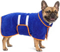 Dog Bathrobe, Super Absorbent for Small to Large Dogs, Dark Blue M by Bienbee