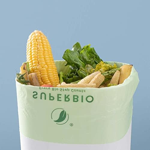 SUPERBIO 2.6 Gallon Compostable Bags, 2 Pack - Image 3