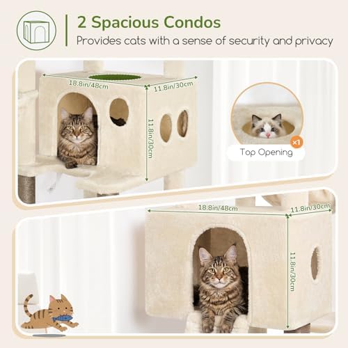 Globlazer Tall Cat Tower Extra Large Cat Tree House - Image 3