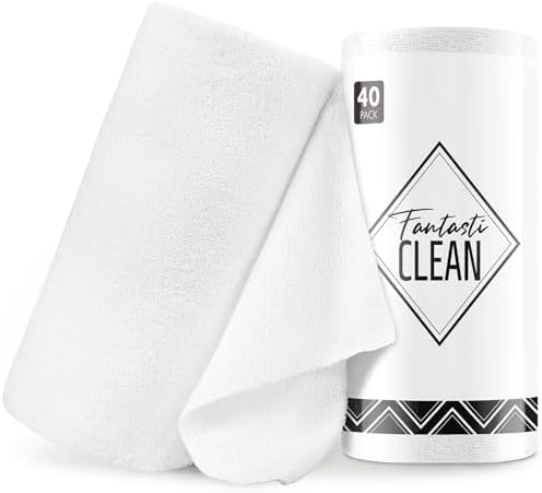 Fantasticlean Microfiber Cleaning Cloth Roll- 40 Sheets by Fantasticlean