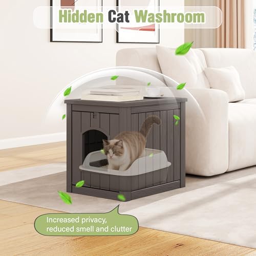 Cat Litter Box Enclosure, Feral Outdoor Cat Enclosure Weatherproof - Image 4
