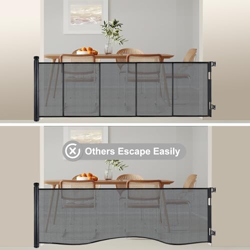Retractable Baby Gates for Stairs& Doorways, Extends to 55" - Image 5