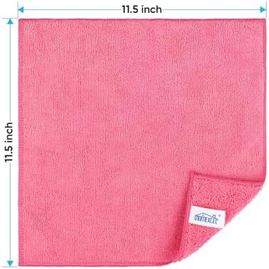 HOMEXCEL Pink Microfiber Cleaning Cloth, Microfiber Towels - Image 2