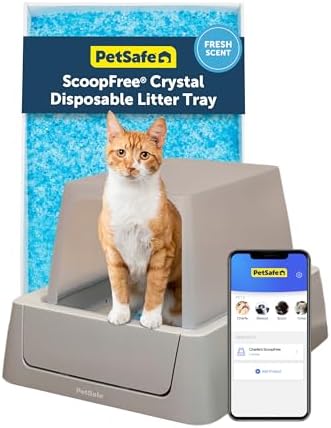 PetSafe ScoopFree Crystal Smart Self-Cleaning Litter Box, Front-Entry by PetSafe