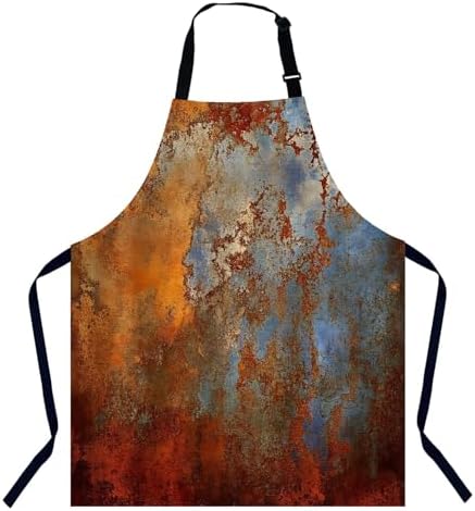 Brown Rust Pattern Chefs Apron, Cooking and Baking Apron by Unknown