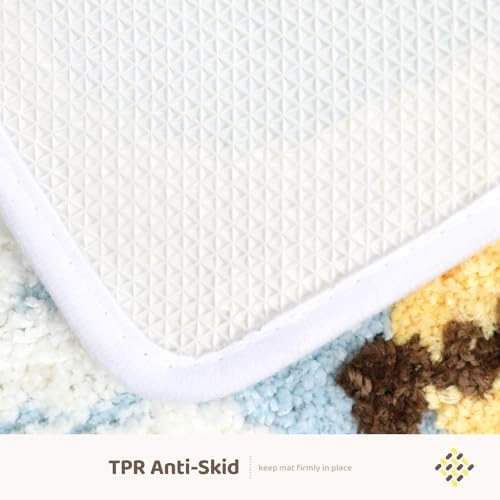 Molesun Bee Bath Mat 16x24, Soft Absorbent Microfiber Bath Rugs - Image 6