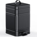 CEROELDA Small Trash Can with Lid-1.3 Gal-Dog Poop Trash Can Outside-Black by WelcometoCEROELDA