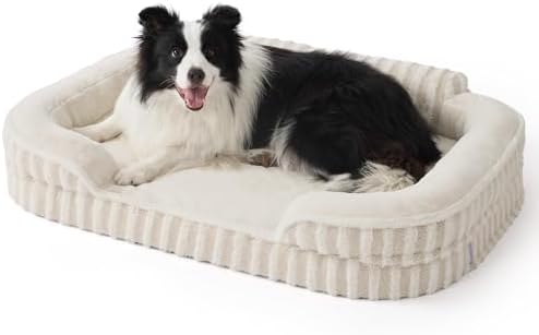 LE SURE Cute Cozy High Back Orthopedic L Plus Dog Bed by Lesure