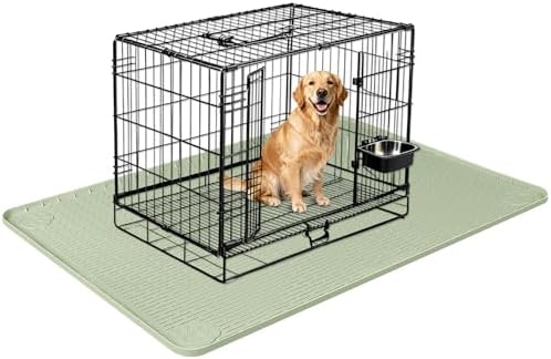 Silicone Dog Bed Mat 50"x 35" Crate Mat by Bartuke