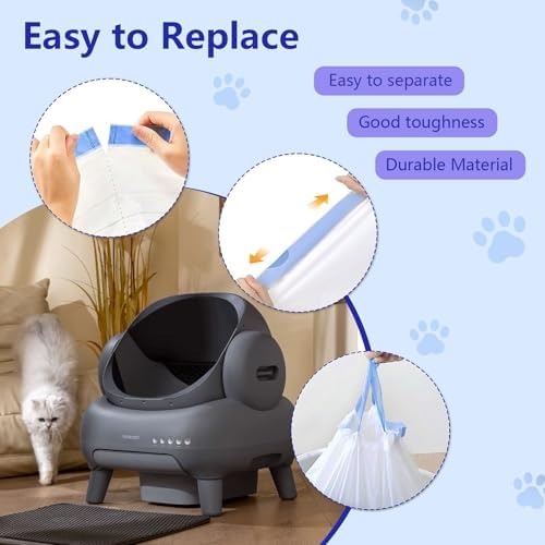 120 Count Cat Litter Box Bags for NeakasaM1 and Petpivot Autoscooper 11/12 - Image 6