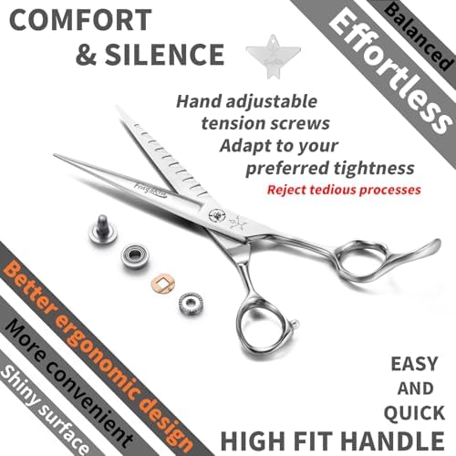 High-end Professional Dog Grooming Scissors Pet Grooming Shears 7 Inches - Image 4