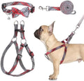 BINGPET No Pull Dog Harness Leash Collar Set, Adjustable Step-in Vest by BINGPET