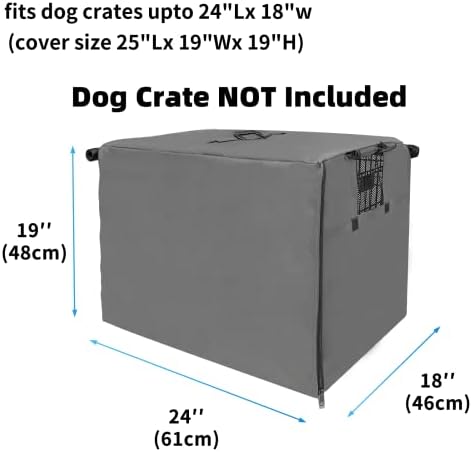 Dog Crate Cover 24 Inch Waterproof 600D Oxford - Image 2