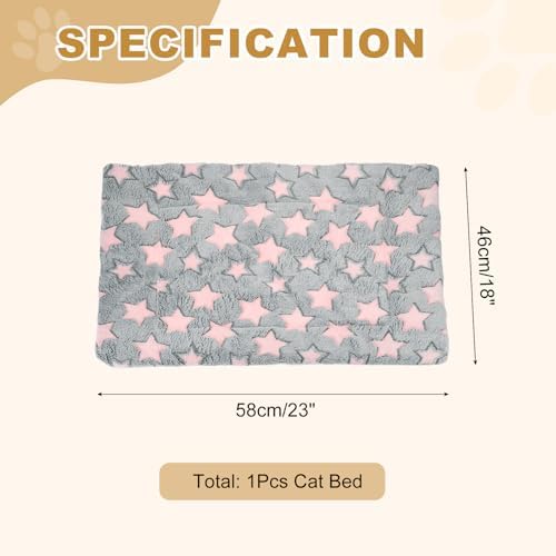 Dog Cat Bed Mat, Soft Coral Fleece Pet Cushion Pad - Image 2