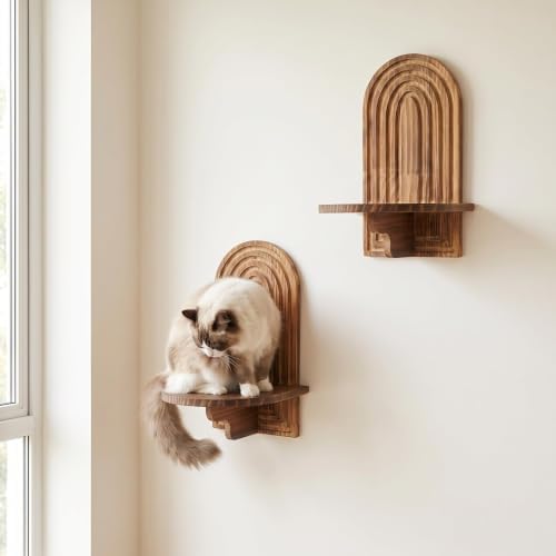 Cat Wall Shelves, Farmhouse Cat Wall Mounted Furniture - Image 6