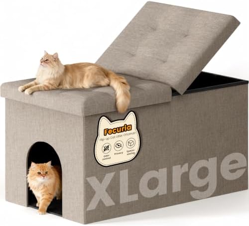 3-in-1 Cat Litter Box Enclosure by Fecuria