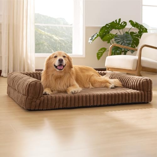 Bedsure ComfyFleece® Memory Foam Orthopedic XL Plus Dog Bed 48" by BEDSURE