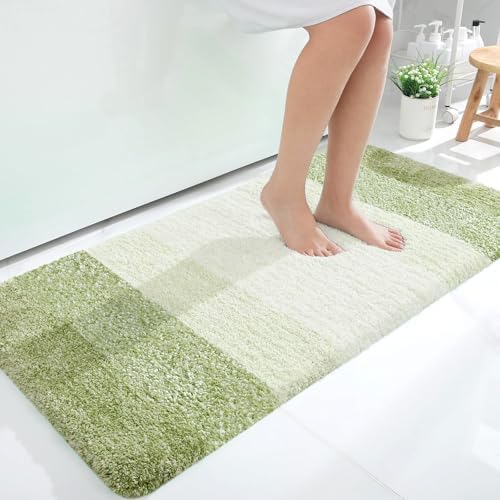OLANLY Bathroom Runner Rug 45x27, Extra Soft Absorbent Microfiber Bath Rugs by OLANLY