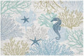 Giwawa Summer Coral Bath Rug Coastal Starfish Bathtub Mat Extra Soft Washable by Giwawa