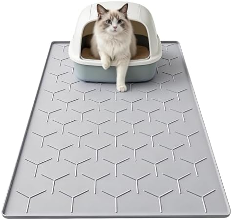 Garoopion Silicone Cat Litter Mat 34×22 inch by Garoopion