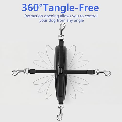 10FT Retractable Dog Leash for Small Medium Dogs/Cats up to 33lbs - Image 4