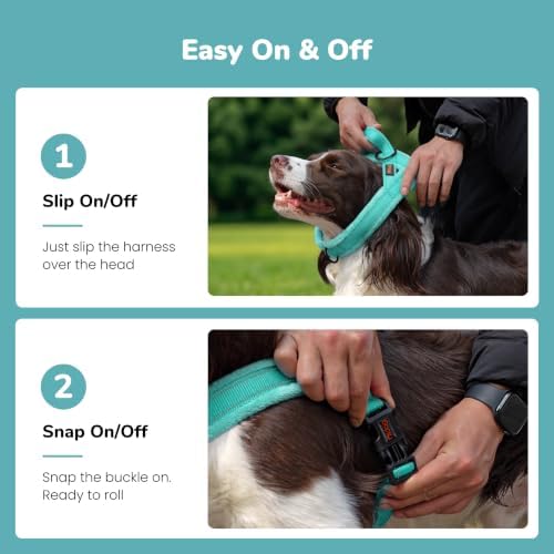 Didog No Pull Dog Harness for Large Dogs, Soft Flannel Padded - Image 3