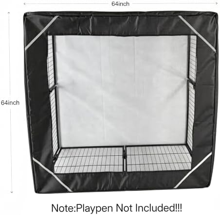 PJYuCien Square Top Cover for 32'' Width 8 Panel Pen - Image 2