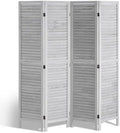 VEVOR Wood Room Divider, 4 Panel Folding Privacy Screen, 66.9 Inches Tall by VEVOR