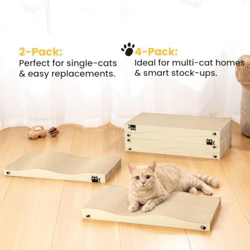 Cat Scratcher, Durable Scratch Pad, Corrugated Cardboard Scratching Board - Image 5