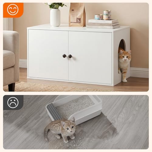 HOOBRO Cat Litter Box Enclosure, Hidden Litter Box Furniture - Image 6