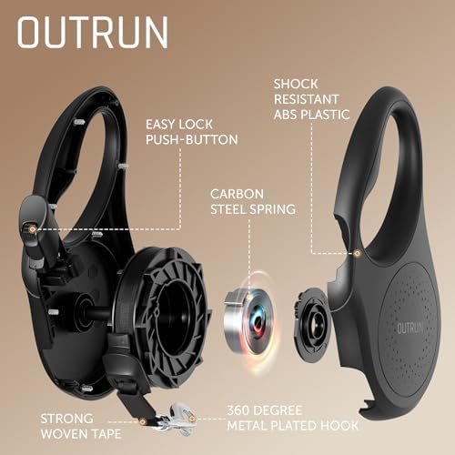 OUTRUN Retractable Dog Leash 16 FT Tape, No Tangle - Image 2