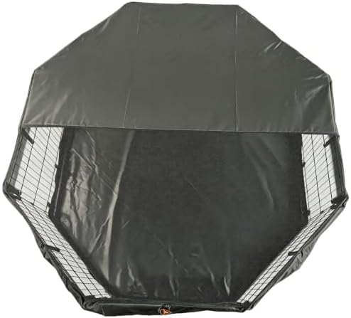 PJYuCien Puppy Playpen with Top Cover & Bottom Pad, 8 Panels 24" H - Image 6