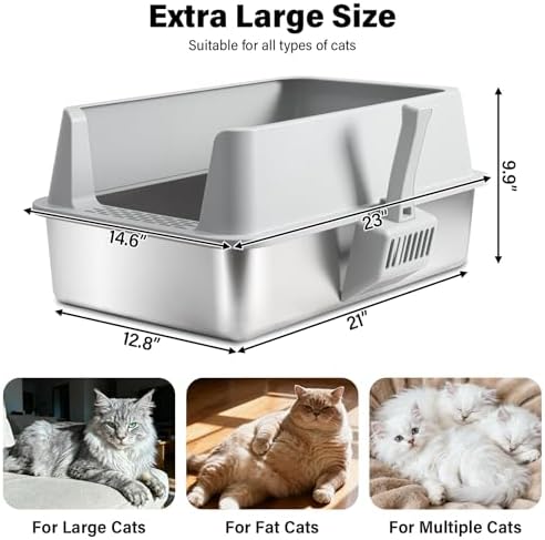 Stainless Steel Cat Litter Box - Image 2