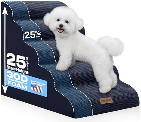 Miorun Extra Wide Dog Stairs for Large Dogs by Miorun