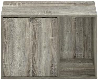 Furinno Peli Cat Litter Box Enclosure, 24 Inch Hidden Litter Box Furniture - Image 6