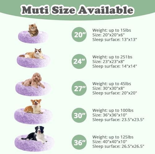 JOLLYVOGUE Dog & Cat Bed, Calming Anti-Anxiety Pet Bed - Image 5