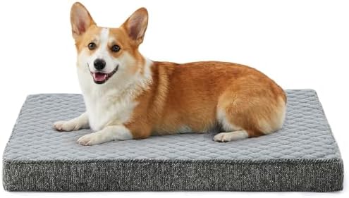 JOEJOY Orthopedic Medium Dog Bed, Washable Dog Crate Bed Medium Sized by JOEJOY