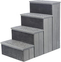 TRIXIE 4-Step Velour Pet Stairs by TRIXIE