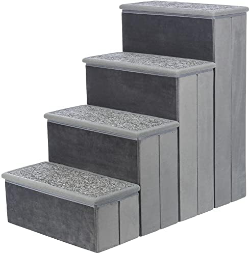 TRIXIE 4-Step Velour Pet Stairs by TRIXIE