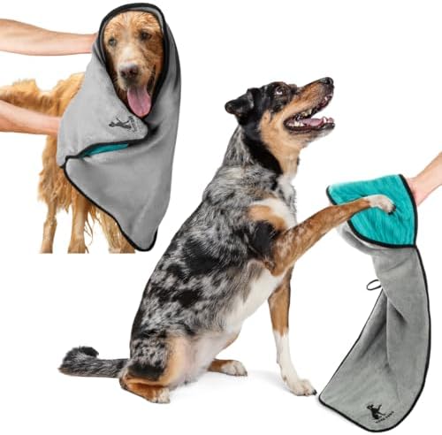 Microfiber Dog Towel & Paw Cleaner – Super Absorbent by Leashrr20