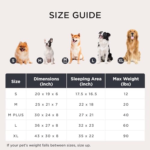 Bedsure ComfyFleece® Cute Dog Beds Large Sized Dog Washable，36in Blue - Image 6