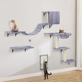Cat Wall Shelves, Space-Saving Wall-Mounted Cat Climbing Set by Unknown