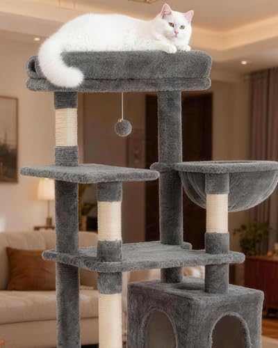 54 Inches Cat Tree, Tall Cat Tower - Image 6