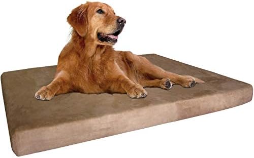 Dogbed4less Extra Large True Orthopedic Gel Memory Foam Dog Bed, Waterproof by Dogbed4less